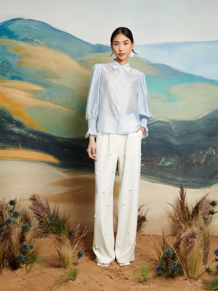 Women Sister Jane Tops DREAM Wind River Blouse Pale Blue