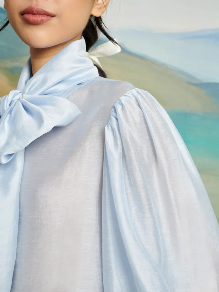 Women Sister Jane Tops DREAM Wind River Blouse Pale Blue
