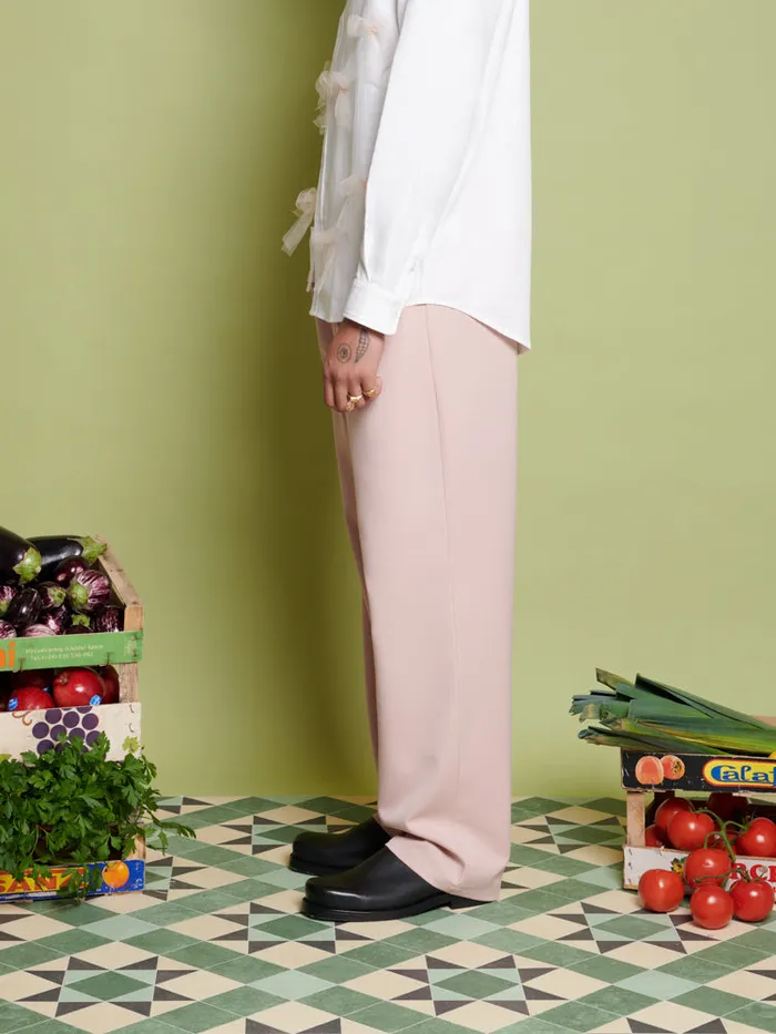 Women Sister Jane Tops Penny Tulle Bow Shirt Pearl Ivory