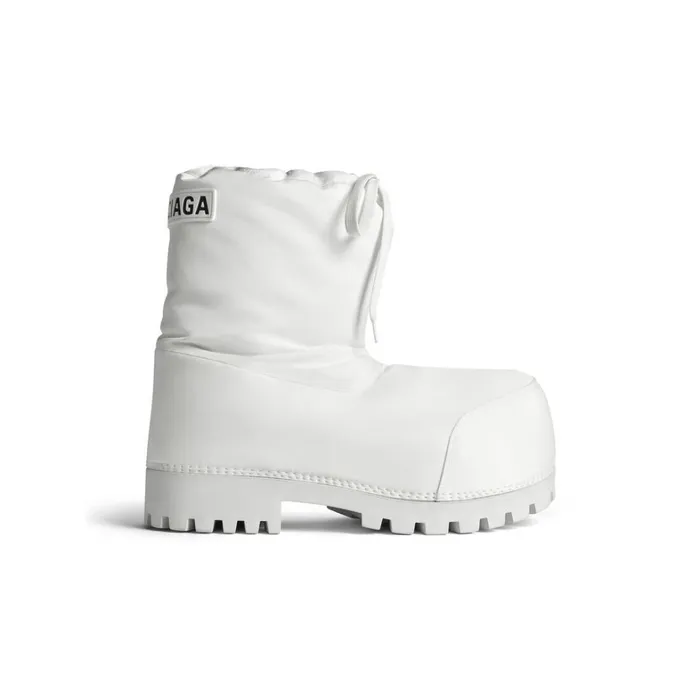 Women Ski Balenciaga Skiwear 8211 Alaska Low Boot In White