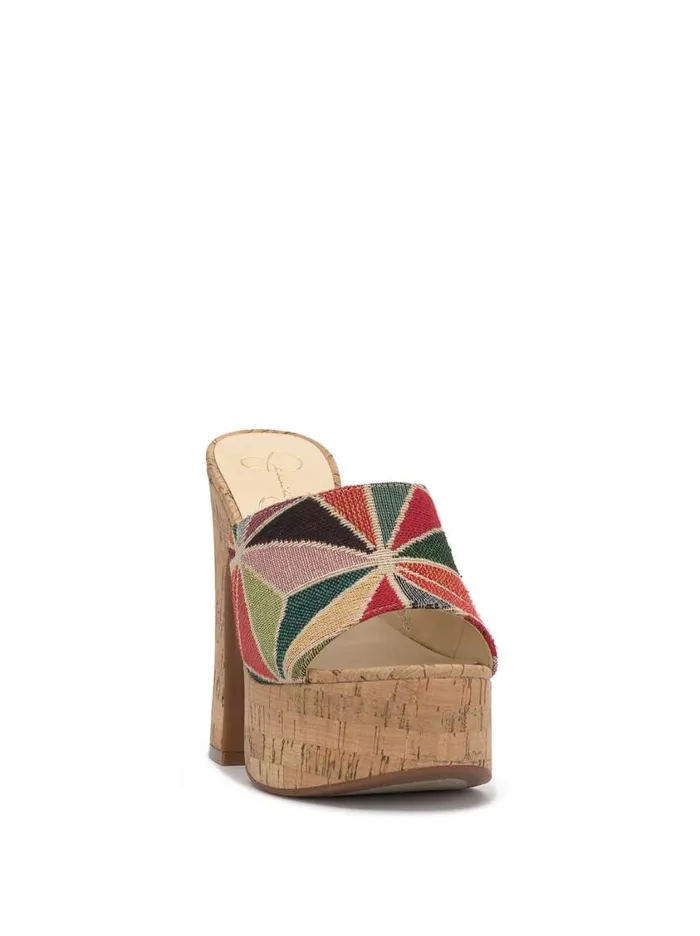Women Slides and Mules Jessica Simpson Xona Platform Sandal In Moroccan