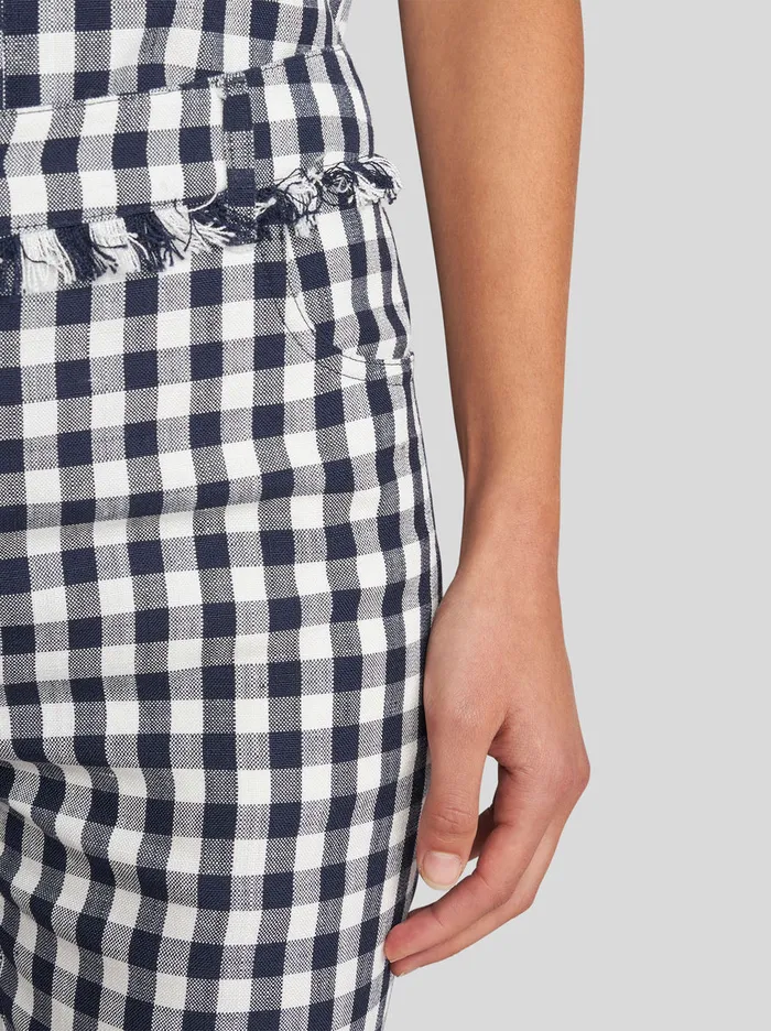 Women SlimFit Gingham Trousers Etro Trousers