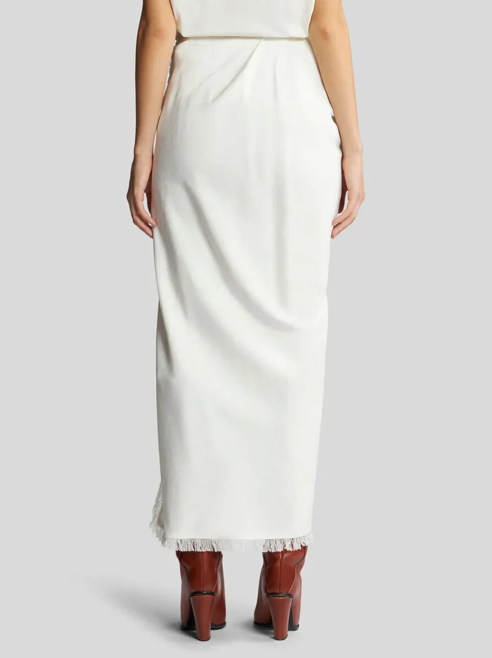 Women Slub Fabric Skirt Etro Skirts
