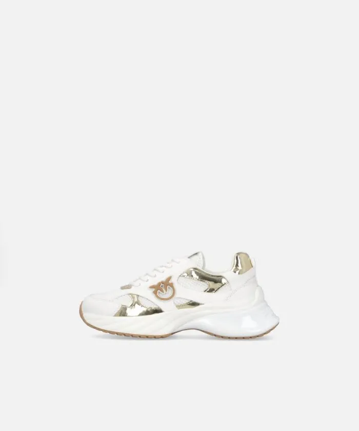 Women Sneakers Pinko Ariel Mirrorfinish Sneakers Whiteplatinum Women Sneakers Pinko Ariel Mirrorfinish Sneakers Whiteplatinum