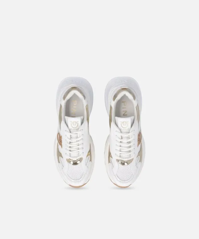 Women Sneakers Pinko Ariel Mirrorfinish Sneakers Whiteplatinum Women Sneakers Pinko Ariel Mirrorfinish Sneakers Whiteplatinum