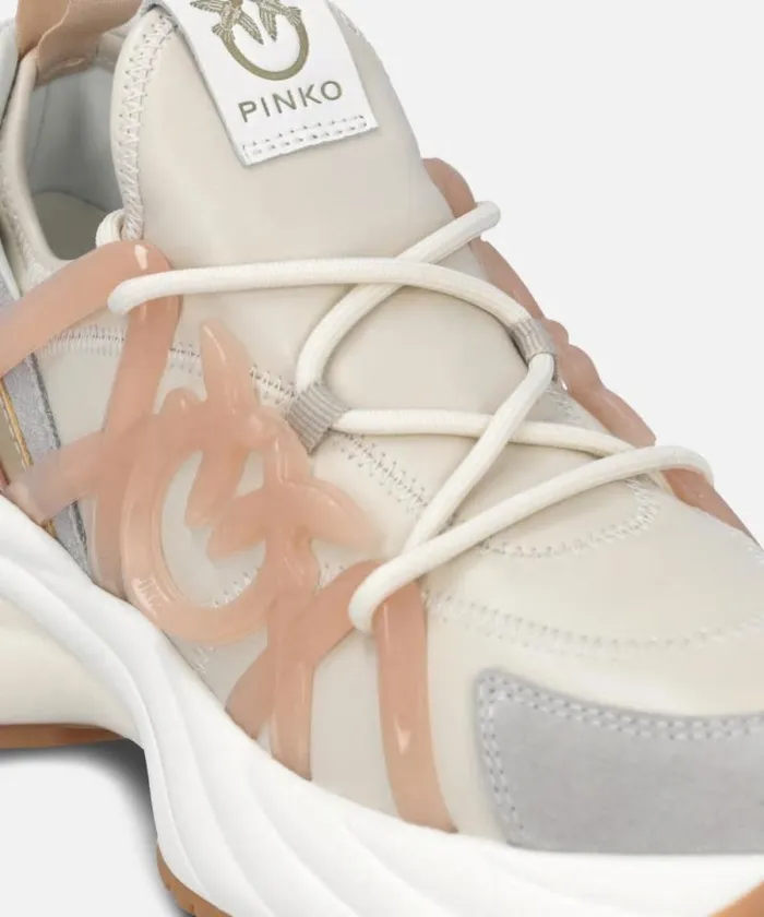 Women Sneakers Pinko ARIEL Sliponsneakers With Laminated Detail Milknude Women Sneakers Pinko ARIEL Sliponsneakers With Laminated Detail Milknude