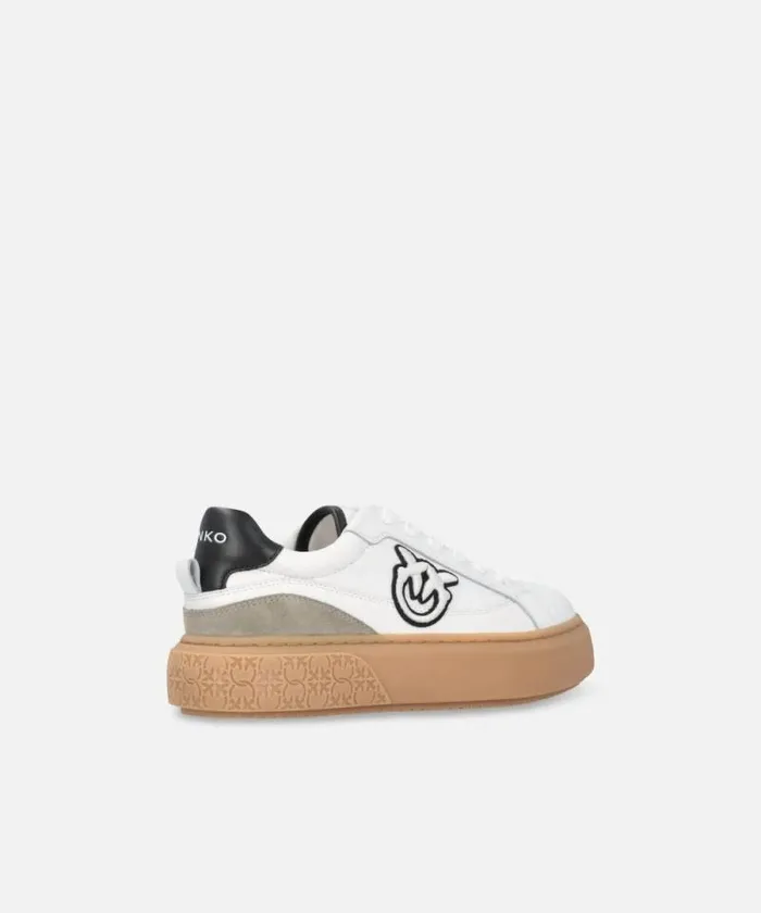 Women Sneakers Pinko Leather Platform Sneakers Whiteblack Women Sneakers Pinko Leather Platform Sneakers Whiteblack