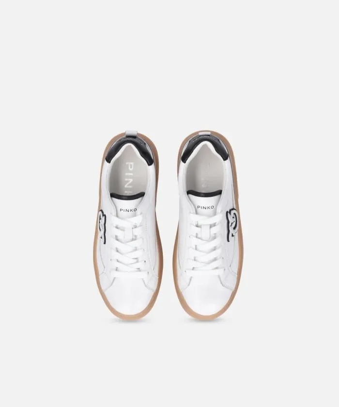 Women Sneakers Pinko Leather Platform Sneakers Whiteblack Women Sneakers Pinko Leather Platform Sneakers Whiteblack