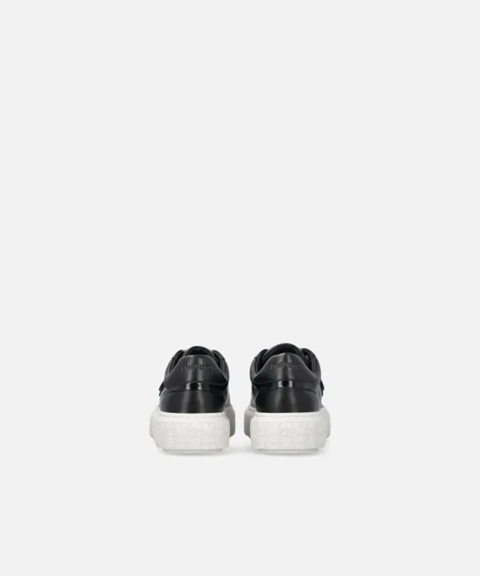 Women Sneakers Pinko Leather Sneakers With Platform Sole Limo Black Women Sneakers Pinko Leather Sneakers With Platform Sole Limo Black