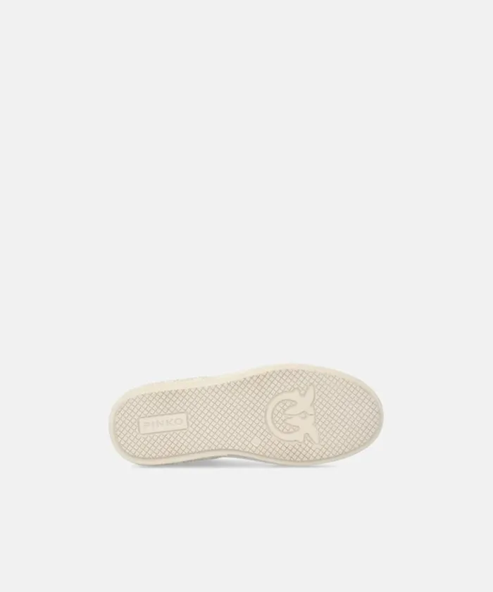 Women Sneakers Pinko Sneakers With Platform Sole And Coloured Heel Yogurtcoral Women Sneakers Pinko Sneakers With Platform Sole And Coloured Heel Yogurtcoral