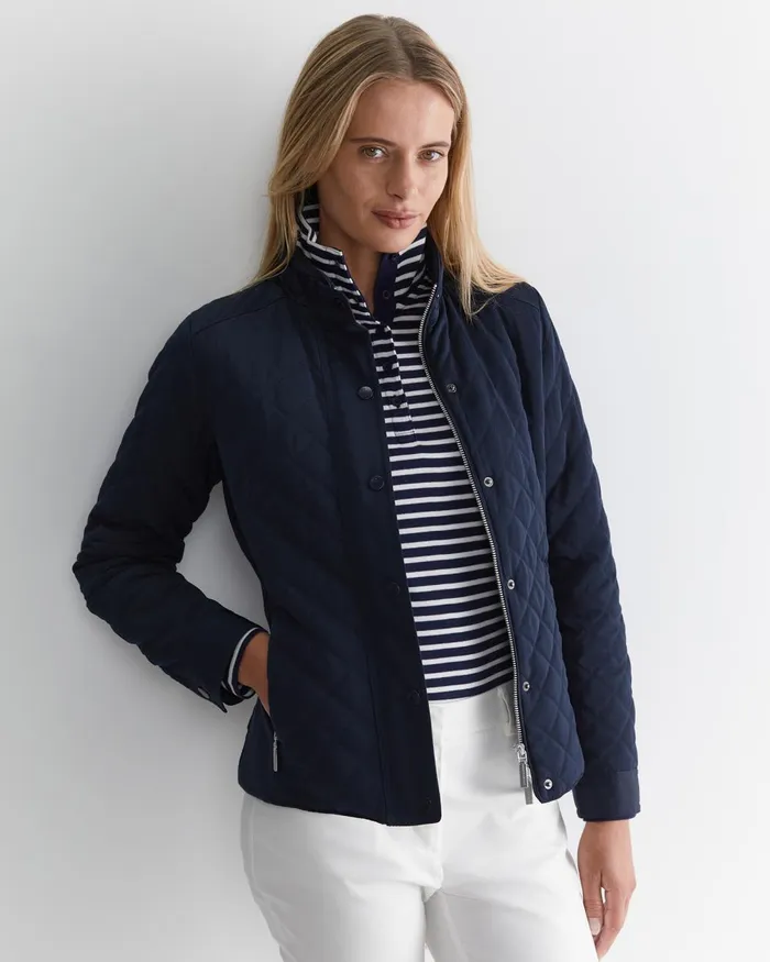 Women Sportscraft Jackets and Coats Vera Quilted Jacket Navy