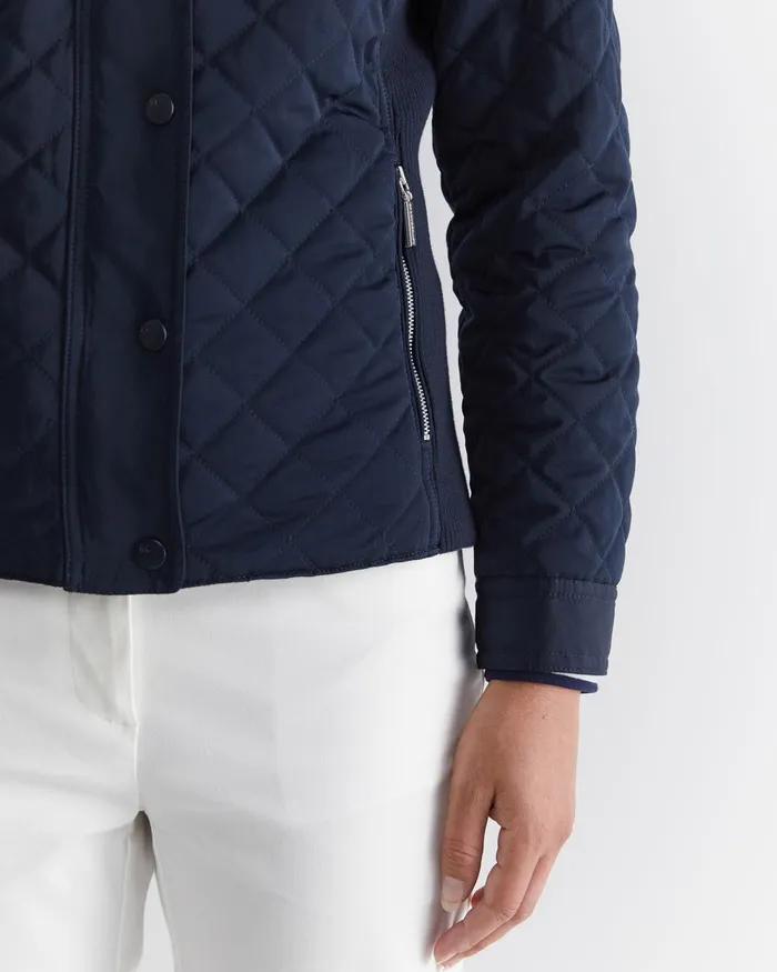 Women Sportscraft Jackets and Coats Vera Quilted Jacket Navy