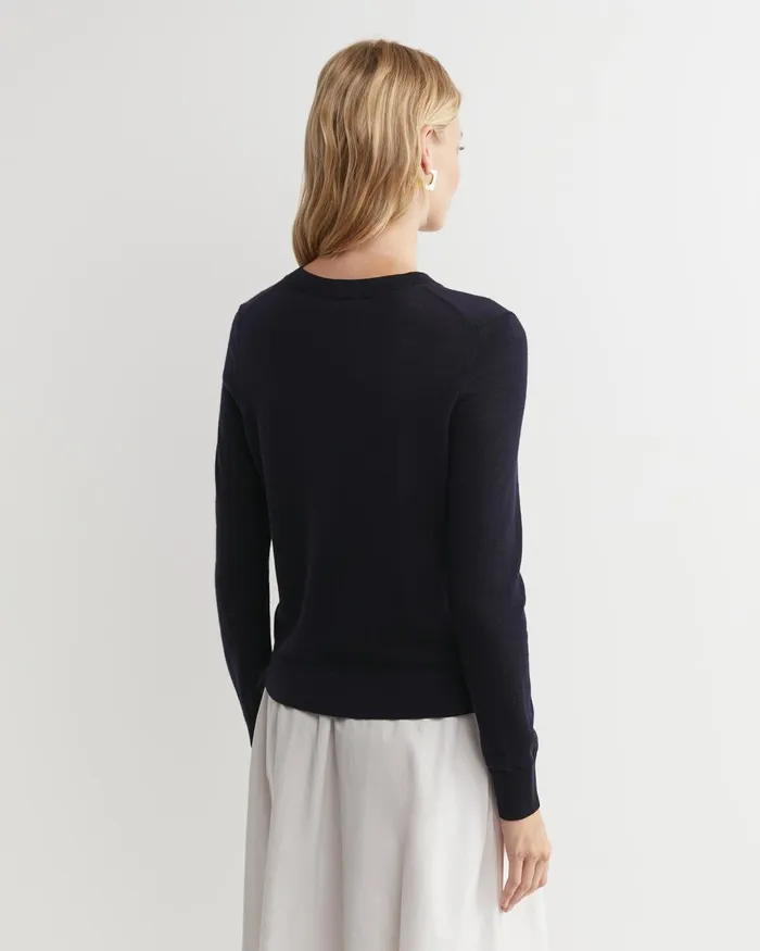 Women Sportscraft Knits and Cardigans Francis Merino Crew Neck Knit Navy