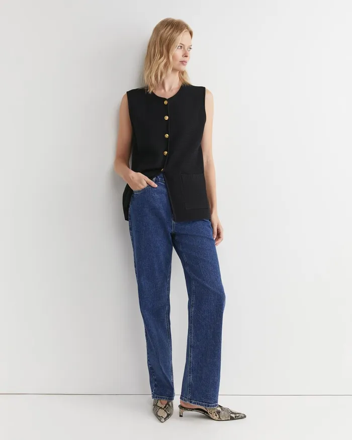Women Sportscraft Knits and Cardigans Maxine Milano Vest Black