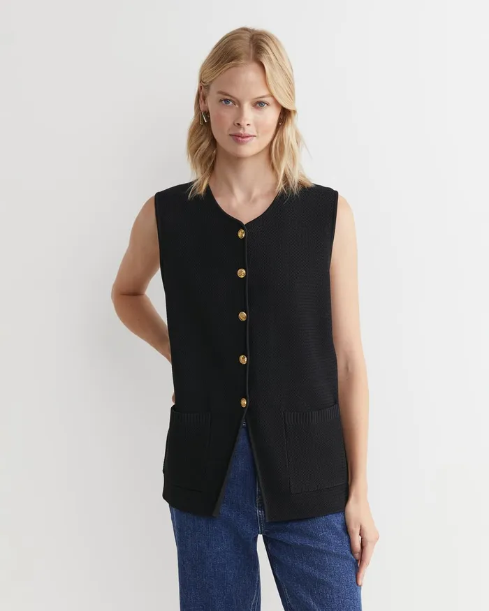Women Sportscraft Knits and Cardigans Maxine Milano Vest Black