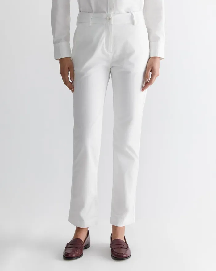 Women Sportscraft Pants Laura Relaxed Chino White