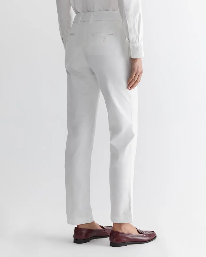 Women Sportscraft Pants Laura Relaxed Chino White