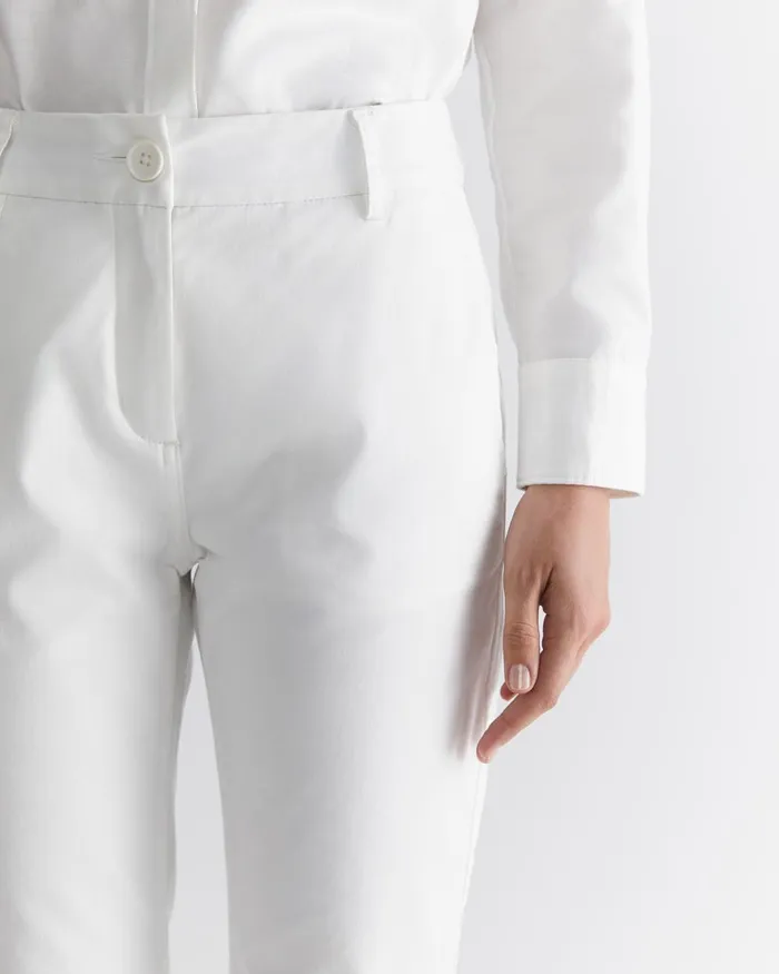 Women Sportscraft Pants Laura Relaxed Chino White