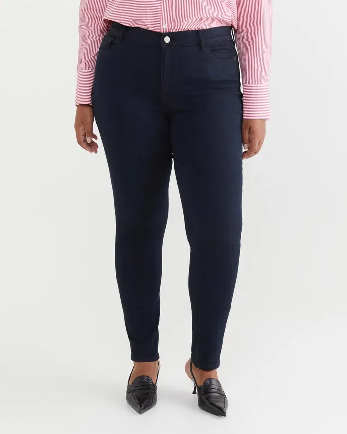 Women Sportscraft Plus Jackie High Waist Skinny Jean Dark Wash