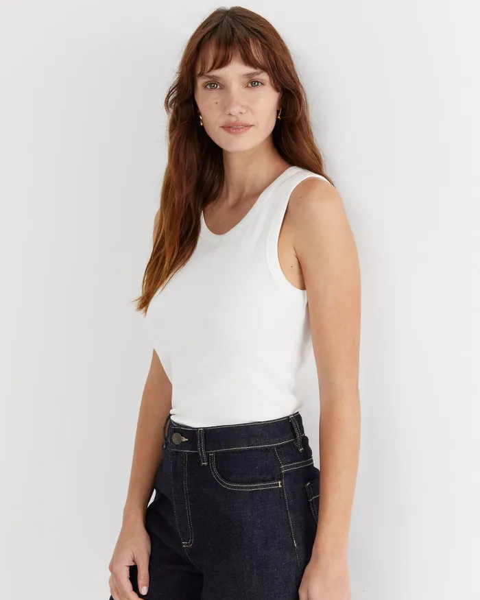 Women Sportscraft Tops and Tees Julia Rib Tank White
