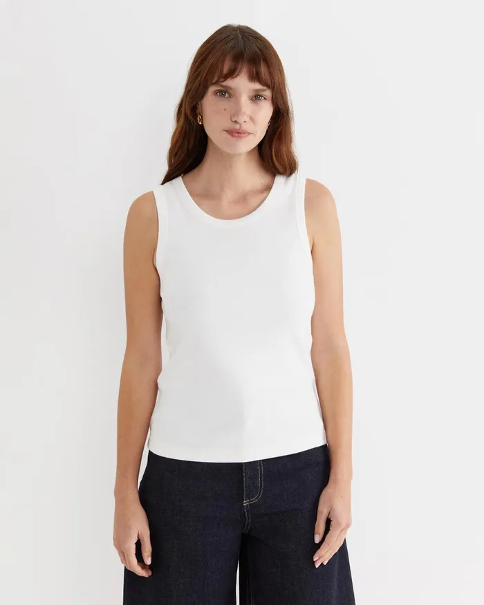 Women Sportscraft Tops and Tees Julia Rib Tank White
