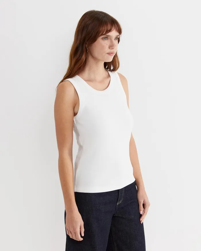 Women Sportscraft Tops and Tees Julia Rib Tank White