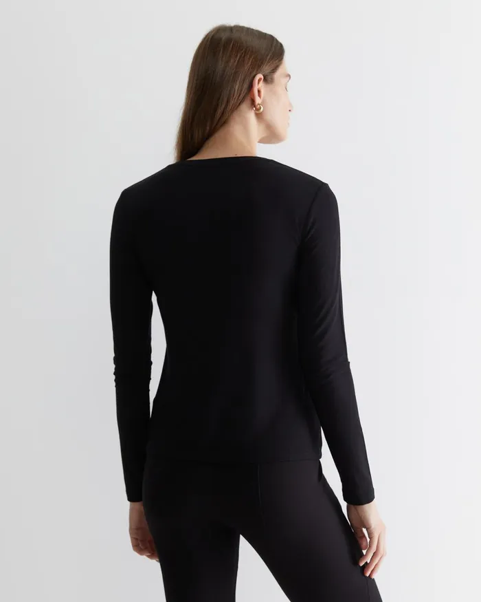 Women Sportscraft Tops and Tees Magic Long Sleeve Tee Black