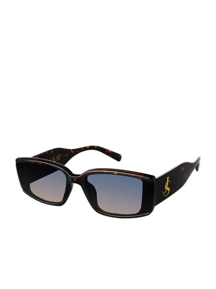 Women Sunglasses Jessica Simpson Modern Rectangular Sunglasses In Tortoise