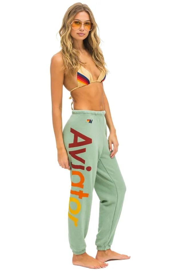 Women Sweatpants Aviator Nation 2 Sweatpants 8211 Sage
