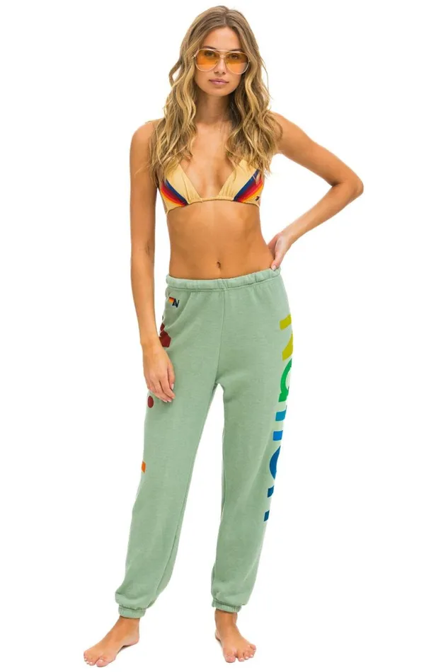 Women Sweatpants Aviator Nation 2 Sweatpants 8211 Sage