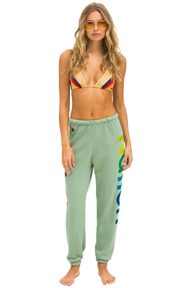 Women Sweatpants Aviator Nation 2 Sweatpants 8211 Sage