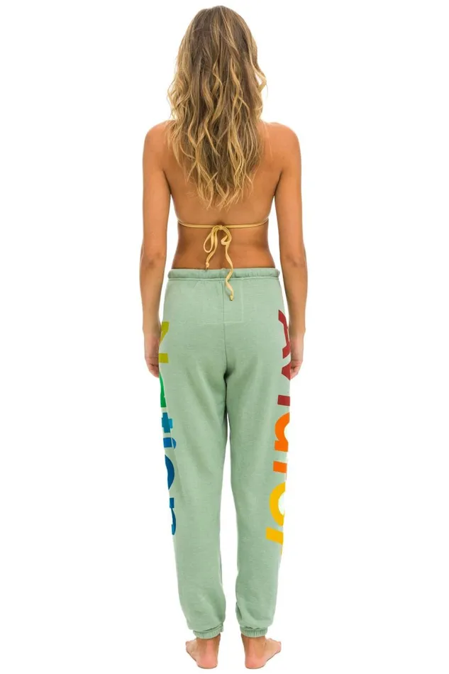 Women Sweatpants Aviator Nation 2 Sweatpants 8211 Sage