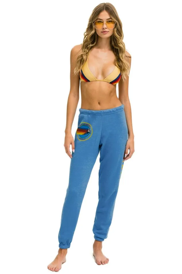Women Sweatpants Aviator Nation Aspen Sweatpants 8211 Cobalt