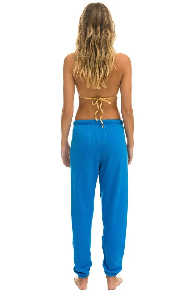 Women Sweatpants Aviator Nation Bolt Heart Sweatpants 8211 Ocean