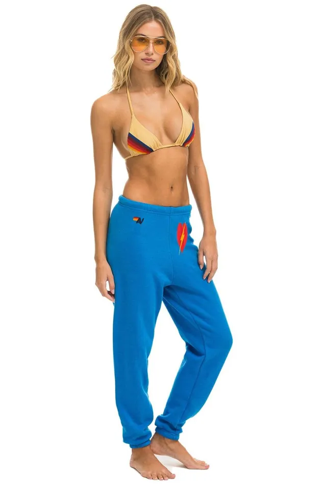 Women Sweatpants Aviator Nation Bolt Heart Sweatpants 8211 Ocean