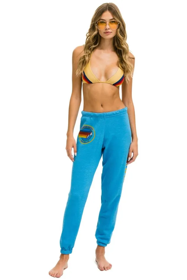 Women Sweatpants Aviator Nation Malibu Sweatpants 8211 Ocean