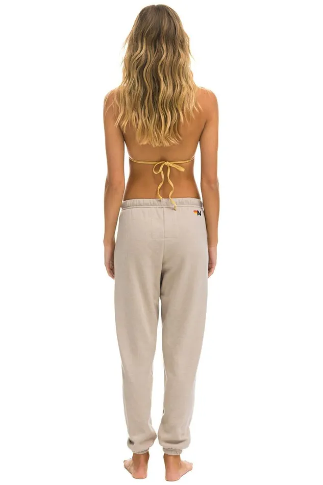 Women Sweatpants Aviator Nation Miami Sweatpants 8211 Sand