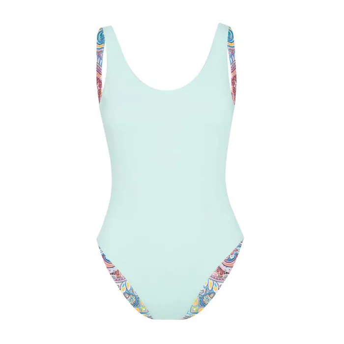 Women Swim Jessica Simpson Carnival In Rio Reversible One Piece In Cool Multi