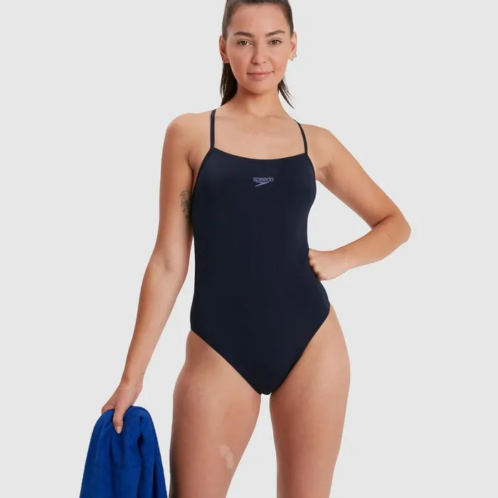 Women Swimming Costumes Speedo Women039s Endurance Thinstrap Swimsuit Navy