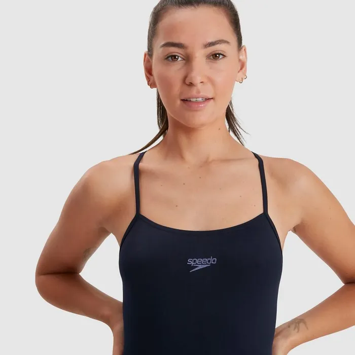 Women Swimming Costumes Speedo Women039s Endurance Thinstrap Swimsuit Navy