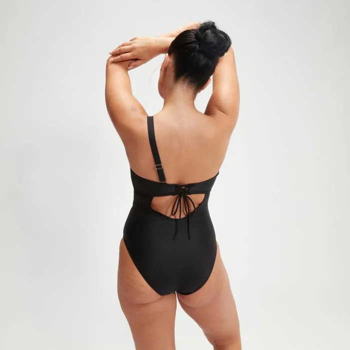 Women Swimming Costumes Speedo Women039s Shaping Asymmetric Swimsuit Black