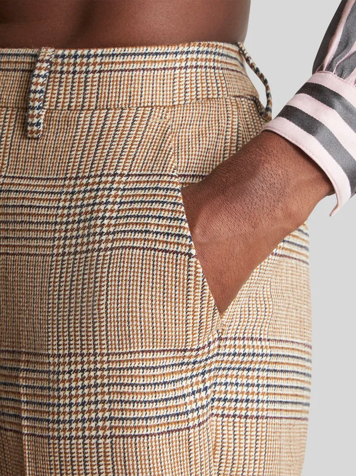 Women Tailored Prince Of Wales Trousers Etro Trousers
