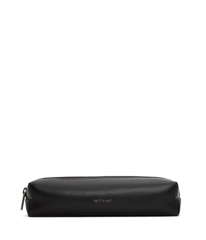 Women Teckel Vegan Pencil Case 8211 Vintage Black Matt and Nat Travel