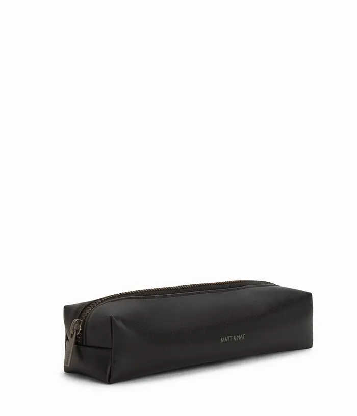 Women Teckel Vegan Pencil Case 8211 Vintage Black Matt and Nat Travel