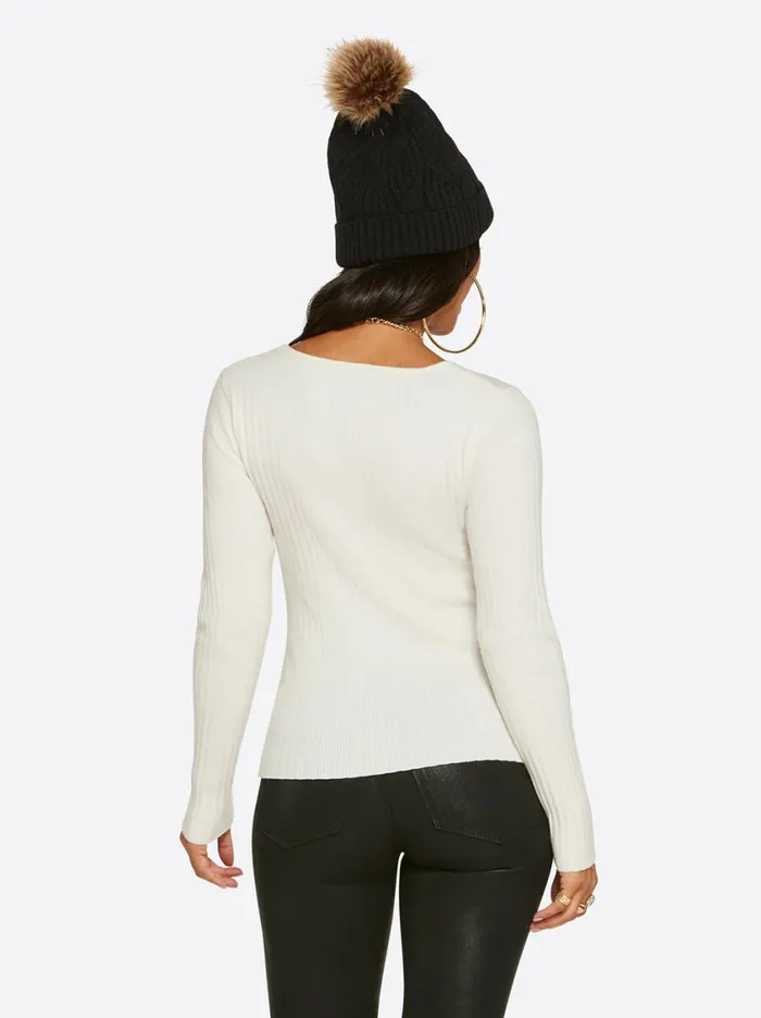 Women Tops and Tees Jessica Simpson Adrielle Sweater In Gardenia