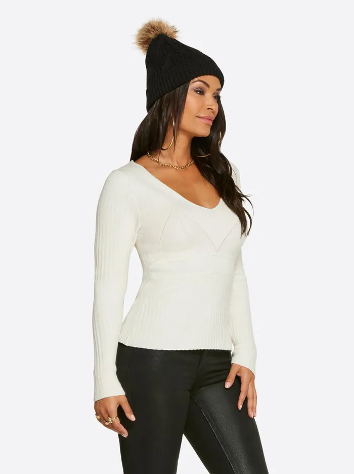 Women Tops and Tees Jessica Simpson Adrielle Sweater In Gardenia
