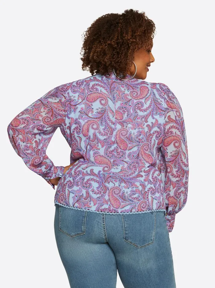 Women Tops and Tees Jessica Simpson Elia Top In Solitary Paisley