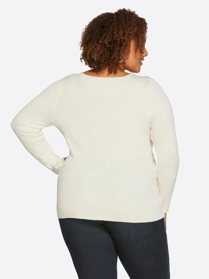 Women Tops and Tees Jessica Simpson Prescilla Top In Gardenia