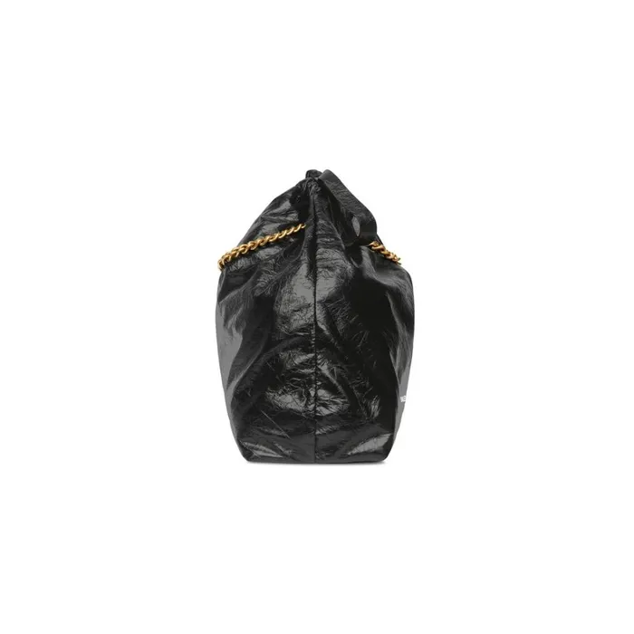Women Tote Bags Balenciaga Crush Medium Tote Bag In Black