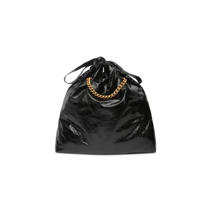 Women Tote Bags Balenciaga Crush Medium Tote Bag In Black